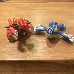 【一点もの/激レア】ゲンシグラードン　ゲンシカイオーガ　ポーズフィギュアXY
