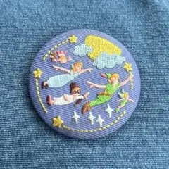 ディズニー 刺繍缶バッジ ピーターパン