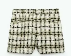 ZARA ツイードショートパンツ チェック柄のサムネイル