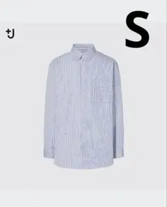ユニクロ +J スーピマコットンシャツ ストライプ S プラス j