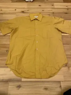 60s 70s　ヴィンテージ Arrow 半袖シャツ マスタード L相当