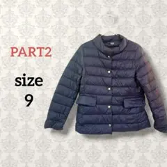 PART2【9R】ダウンジャケット ネイビー系 カジュアル シンプル 暖かい