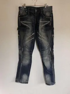 NICOLE CLUB FOR MEN ダークブルーデニムパンツ