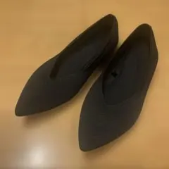 GUウォッシャブルニットフラットシューズ