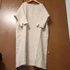 ※最終値下げ【美品】nachukara ベージュ ロングワンピース 七分袖