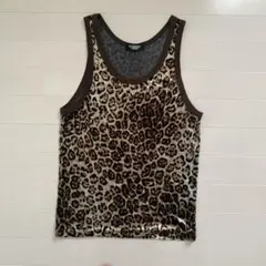 ドルガバ DOLCE&GABBANA シルク100% レオパードタンクトップ - メルカリ
