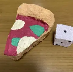 ピザとサイコロのスクイーズ ハンドメイド