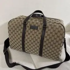 【再出品】Gucci GGパターン ボストンバッグ 中型