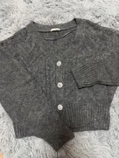 GU ニット カーディガン グレー Mサイズ