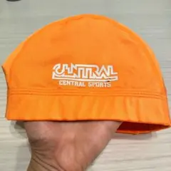 セントラルスポーツ 水泳帽 オレンジ