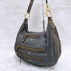 TOD'S トッズ パシュミーナイロン ワンショルダー 斜め掛け 三日月