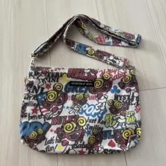 ヒスミニ　ショルダーバッグ　ムック本　ホワイト　総柄