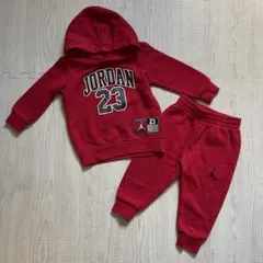 （最終値下げ）Jordan 赤色 トレーナー・パンツセット 12M