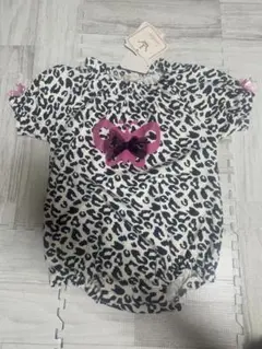 ヒョウ柄ロンパース 80cm 新品