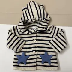 ベビーギャップ くま耳フード付きカーディガン 羽織り アウター サイズ60