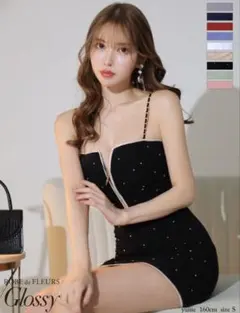 Robe de Fleurs ブラック セパレートドレス　キャバドレス