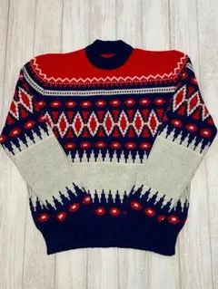 70-90年代 ヴィンテージ ノルディック柄 セーター