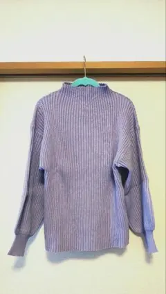 新品 レイカズン　ハイネック リブニット