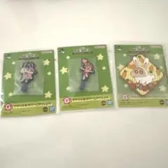 クレヨンしんちゃん一番くじ　G賞　アクリル&ラバーこれくしょん　３点セットまとめ