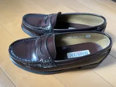 美品 HARUTA ローファー 22.5cm3E ブラウン　かかとすり減りなし