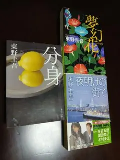 東野圭吾 文庫本 3冊セット 分身 夢幻花 夜明けの街で