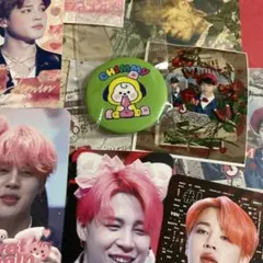 BTS BT21 CHIMMY ジミン ミニ缶バッジ&韓国製作者様グッズ