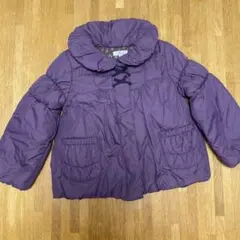 紫色 中綿コート 110サイズ