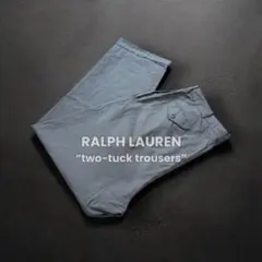 ラルフローレン 90s 千鳥格子 ツータック スラックス トラウザーズW38古着