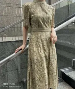 【美品】ルイルエブティック レースワンピース 結婚式 お呼ばれ ドレス 二次会