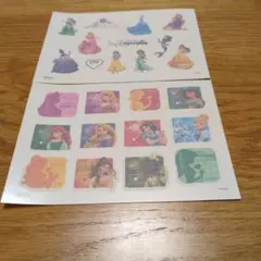 ディズニープリンセス☆タトゥーシール 2枚セット