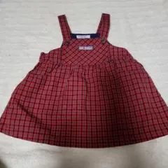FAMILIAR チェック柄ワンピース 90サイズ　　美品