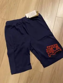 新品 タグ付き 消防車 ハーフパンツ ネイビー