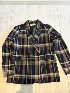 AZUL BY MOUSSY チェック柄 テーラードジャケット Sのサムネイル