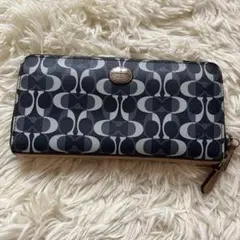 コーチ COACH 長財布 ラウンドジップ シグネチャー