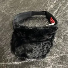 ニューバランス　フェイクファー　フリース　バイザー