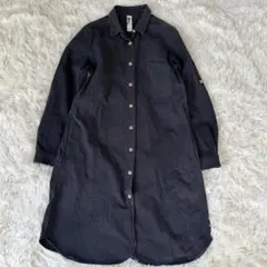 マーガレットハウエル✨コットン100% シャツワンピース 長袖M 前開き　羽織りのサムネイル