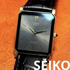 A2 希少 稼動品 SEIKO DOLCE レクタンギュラー80年代