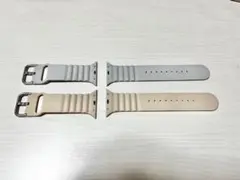 Applewatch バンド 2個セット ベージュ グレー 44mm