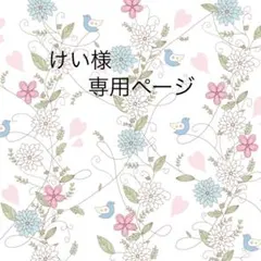 けい様専用ページ