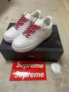 新品Supreme × Nike Air Force1 ホワイト 24cm