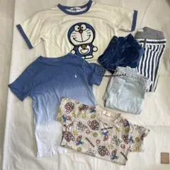 男の子用 130cm 6点セットTシャツ ショートパンツ ボトムス