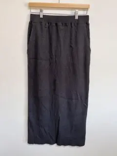 niko and...リブスリットスカート　チャコールラメ