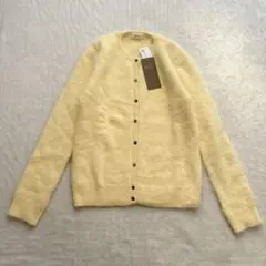 【未使用タグ付き】BALLSEY ボールジィ　アンゴラ混　カーディガン　イエロー