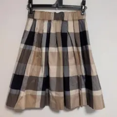 BLUE LABELチェック柄 フレアスカート 36
