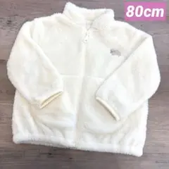 UNIQLO♥ファーリー フリースジャケット アイボリー/80cm