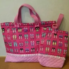 バービー柄「レッスンバック＆上靴入れ」