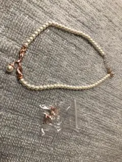 ⭐️パール調　ジュエリーセット⭐️ ネックレス　ピアスとヘアピンセット