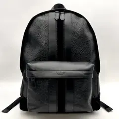 美品 COACH コーチ ブラックレザー リュック バックパック 大容量 希少