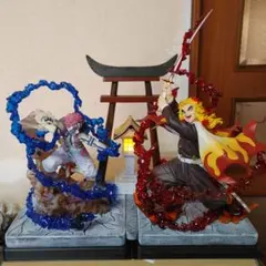 鬼滅の刃煉獄杏寿郎と 猗窩座 フィギュアジオラマ台座