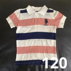U.S. POLO ASSN. ストライプポロシャツ 120